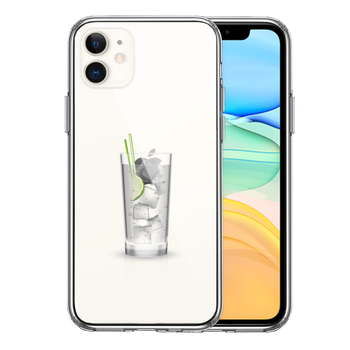 iPhone11 case clear apple apple cocktail smartphone case side soft the back side hard hybrid -0