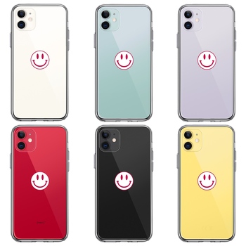 iPhone11 case clear .. Chan Smile Mark . white smartphone case side soft the back side hard hybrid -1