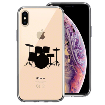 iPhoneX case iPhoneXS case clear jacket drum smartphone case hybrid -0