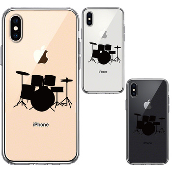 iPhoneX case iPhoneXS case clear jacket drum smartphone case hybrid -1