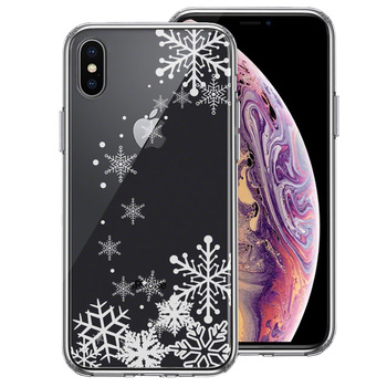 iPhoneX case iPhoneXS case clear snow. crystal smartphone case hybrid -0