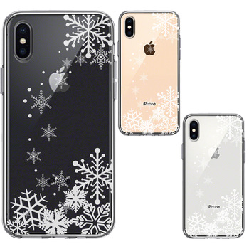 iPhoneX case iPhoneXS case clear snow. crystal smartphone case hybrid -1