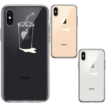 iPhoneX case iPhoneXS case clear Apple juice white smartphone case hybrid -1