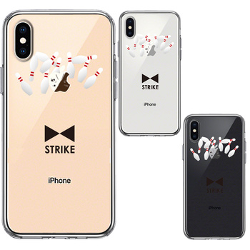 iPhoneX case iPhoneXS case clear bowling smartphone case hybrid -1
