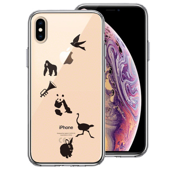 iPhoneX case iPhoneXS case clear animal .... smartphone case hybrid -0