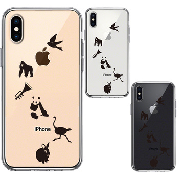 iPhoneX case iPhoneXS case clear animal .... smartphone case hybrid -1