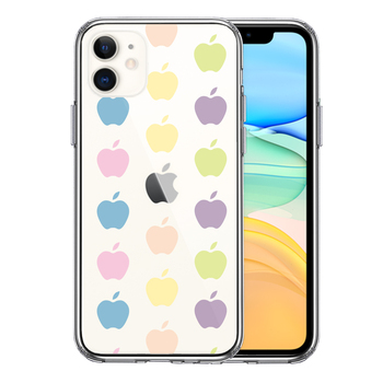 iPhone11 case clear .. apple apple polka dot smartphone case side soft the back side hard hybrid -0