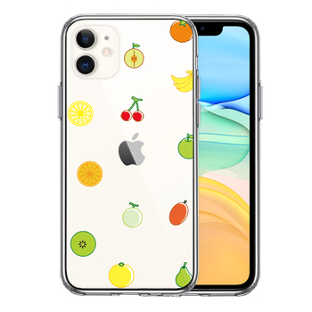 iPhone11 case clear fruit fruit smartphone case side soft the back side hard hybrid -0