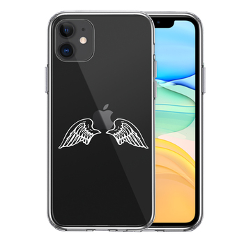 iPhone11 case clear Angel wing wing white smartphone case side soft the back side hard hybrid -0