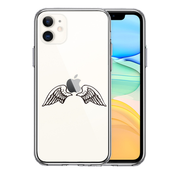 iPhone11 case clear Angel wing wings ma ho case side soft the back side hard hybrid -0