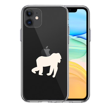 iPhone11 case clear Gorilla apple carrying 2 smartphone case side soft the back side hard hybrid -0