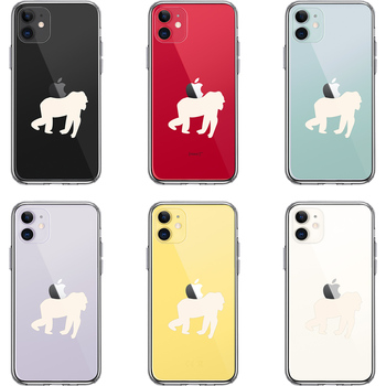 iPhone11 case clear Gorilla apple carrying 2 smartphone case side soft the back side hard hybrid -1