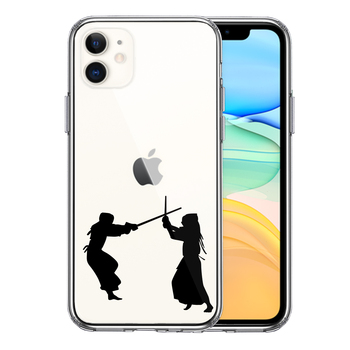 iPhone11 case clear kendo smartphone case side soft the back side hard hybrid -0