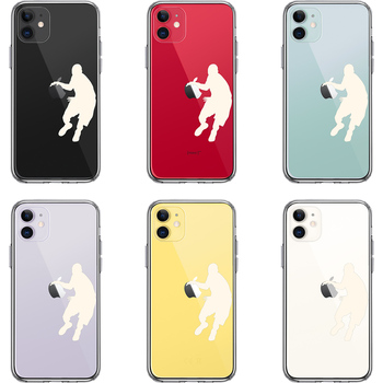 iPhone11 case clear basketball do rib ru white smartphone case side soft the back side hard hybrid -1