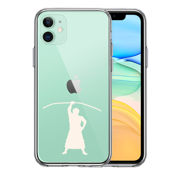 iPhone11 case clear .. already san sumo bow taking . white smartphone case side soft the back side hard hybrid -0