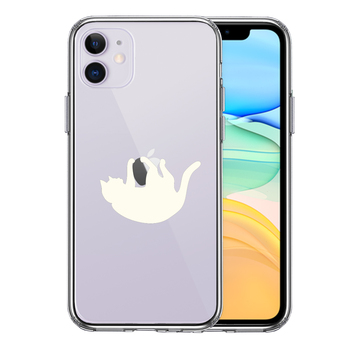 iPhone11 case clear ..... cat smartphone case side soft the back side hard hybrid -0