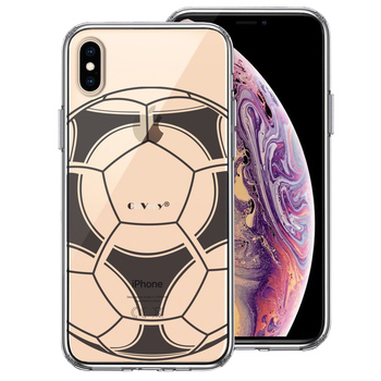 iPhoneX case iPhoneXS case soccer ball I Love Soccer smartphone case hybrid -0