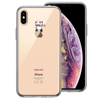 iPhoneX ケース iPhoneXS ケース さすらい パンダ スマホケース ハイブリッド-0