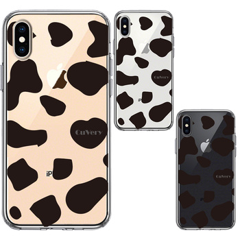 iPhoneX case iPhoneXS case animal pattern kau cow smartphone case hybrid -1