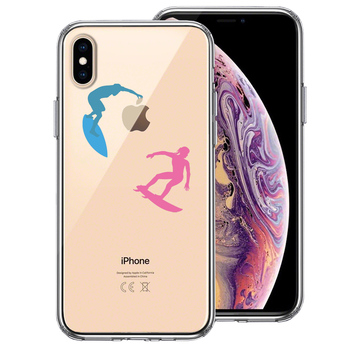 iPhoneX case iPhoneXS case surfer smartphone case hybrid -0