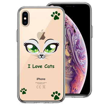 iPhoneX ケース iPhoneXS ケース レイディー 猫 cats スマホケース ハイブリッド-0