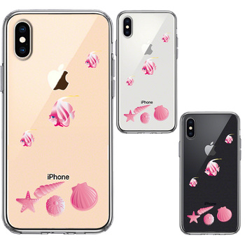 iPhoneX case iPhoneXS case summer tropical fish .. pink smartphone case hybrid -1