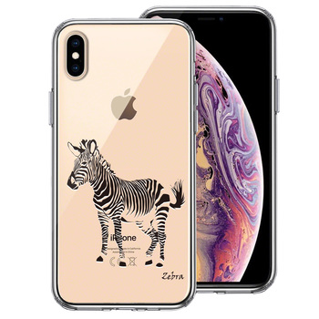 iPhoneX case iPhoneXS case zebra Zebra ZEBRA smartphone case hybrid -0