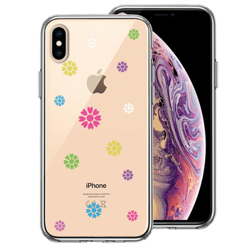 iPhoneX case iPhoneXS case colorful floral print smartphone case hybrid -0