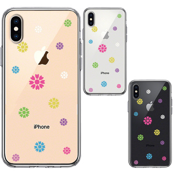 iPhoneX case iPhoneXS case colorful floral print smartphone case hybrid -1