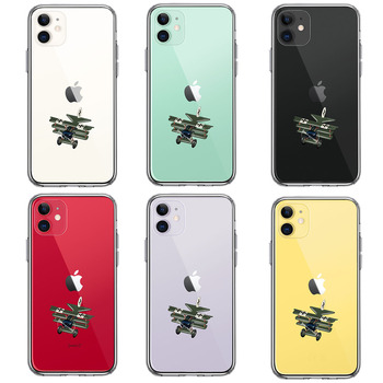 iPhone11 case clear . leaf machine Germany army smartphone case side soft the back side hard hybrid -1