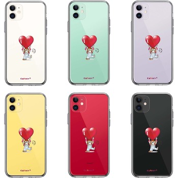 iPhone11 ケース クリア チンパンジー ハート 重量挙げ 激おこ スマホケース 側面ソフト 背面ハード ハイブリッド-1
