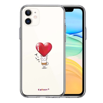 iPhone11 case clear cat cat ..... volume Heart smartphone case side soft the back side hard hybrid -0