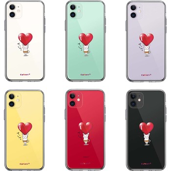 iPhone11 case clear cat cat ..... volume Heart smartphone case side soft the back side hard hybrid -1