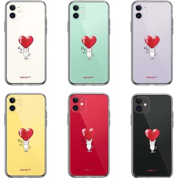 iPhone11 case clear cat cat .... Heart is heavy ? smartphone case side soft the back side hard hybrid -1