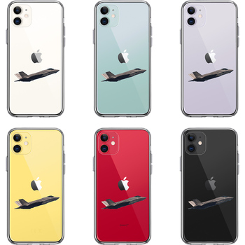 iPhone11 case clear F-35A lightning 2 Stealth war . smartphone case side soft the back side hard hybrid -1