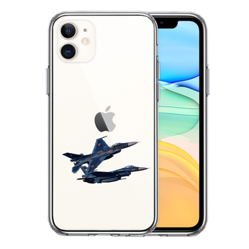 iPhone11 ケース クリア 戦闘機 F-2A VIPER ZERO スマホケース 側面ソフト 背面ハード ハイブリッド-0