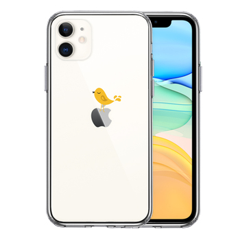 iPhone11 case clear bird yellow smartphone case side soft the back side hard hybrid -0