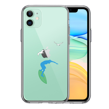 iPhone11 case clear surfer . duck me smartphone case side soft the back side hard hybrid -0