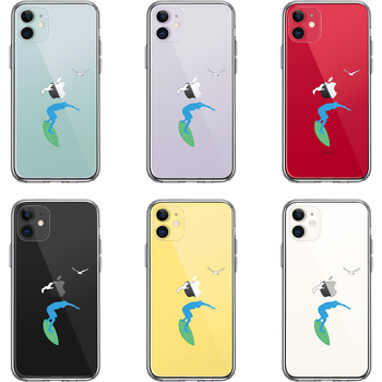 iPhone11 case clear surfer . duck me smartphone case side soft the back side hard hybrid -1