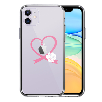 iPhone11 case clear white rose wedding for smartphone case side soft the back side hard hybrid -0