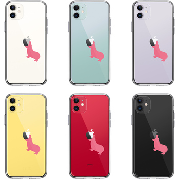 iPhone11 case clear hippopotamus smartphone case side soft the back side hard hybrid -1