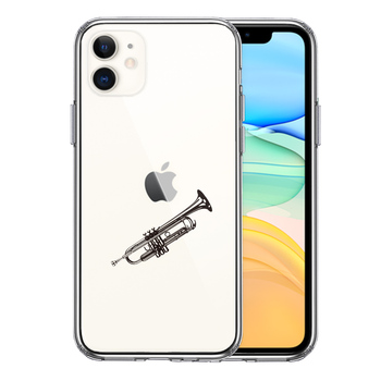 iPhone11 case clear trumpet smartphone case side soft the back side hard hybrid -0