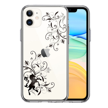 iPhone11 case clear floral & Unicorn ( Grace ma ho case side soft the back side hard hybrid -0