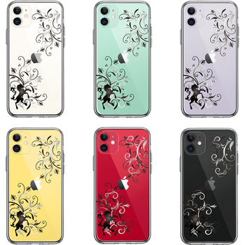 iPhone11 case clear floral & Unicorn ( Grace ma ho case side soft the back side hard hybrid -1