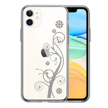 iPhone11 case clear floral .. pattern ( Grace ma ho case side soft the back side hard hybrid -0