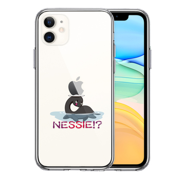 iPhone11 ケース クリア UMA ネッシー クッシー イッシー ？ スマホケース 側面ソフト 背面ハード ハイブリッド-0