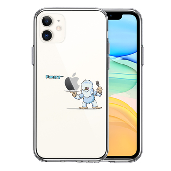 iPhone11 ケース クリア UMA イエティ 雪男 ？ スマホケース 側面ソフト 背面ハード ハイブリッド-0