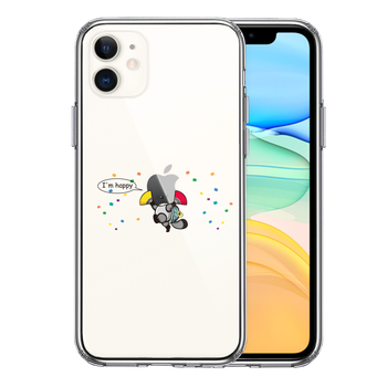 iPhone11 ケース クリア ぶんぶく茶釜 スマホケース 側面ソフト 背面ハード ハイブリッド-0