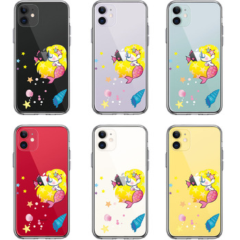 iPhone11 case clear Young mermaid person fish 1 smartphone case side soft the back side hard hybrid -1