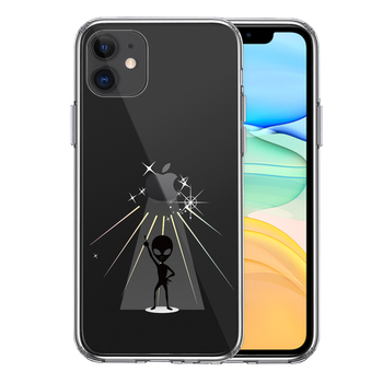 iPhone11 case clear extraterrestrial fi- bar black smartphone case side soft the back side hard hybrid -0